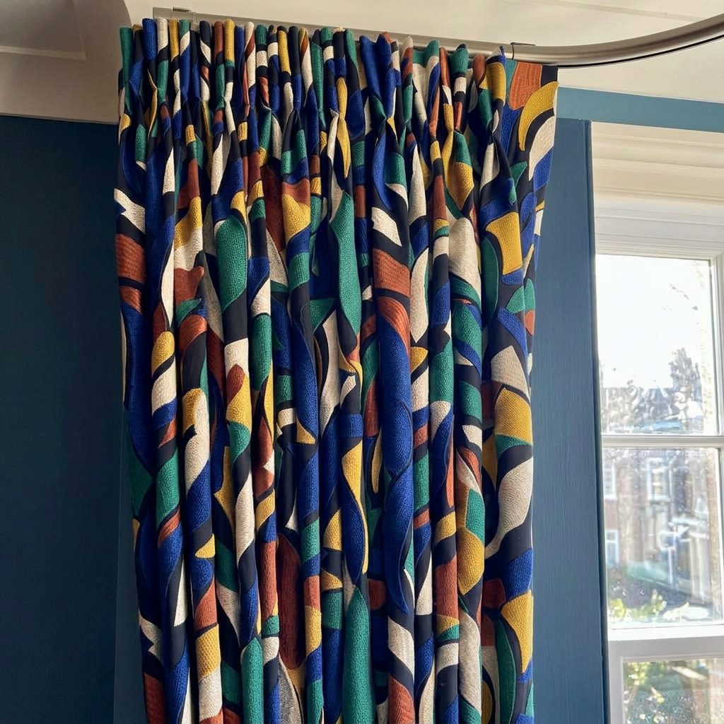 Curtains on a track
