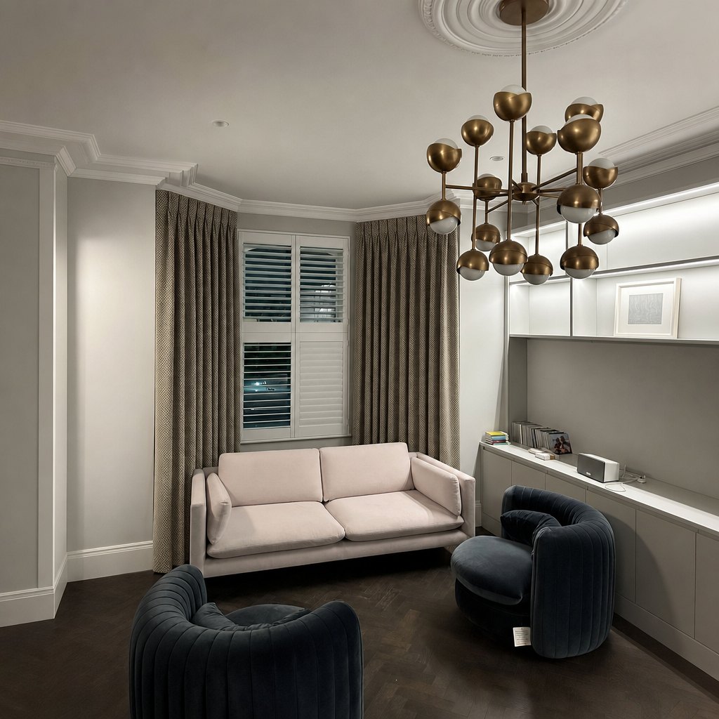 Curtains in a sitting room